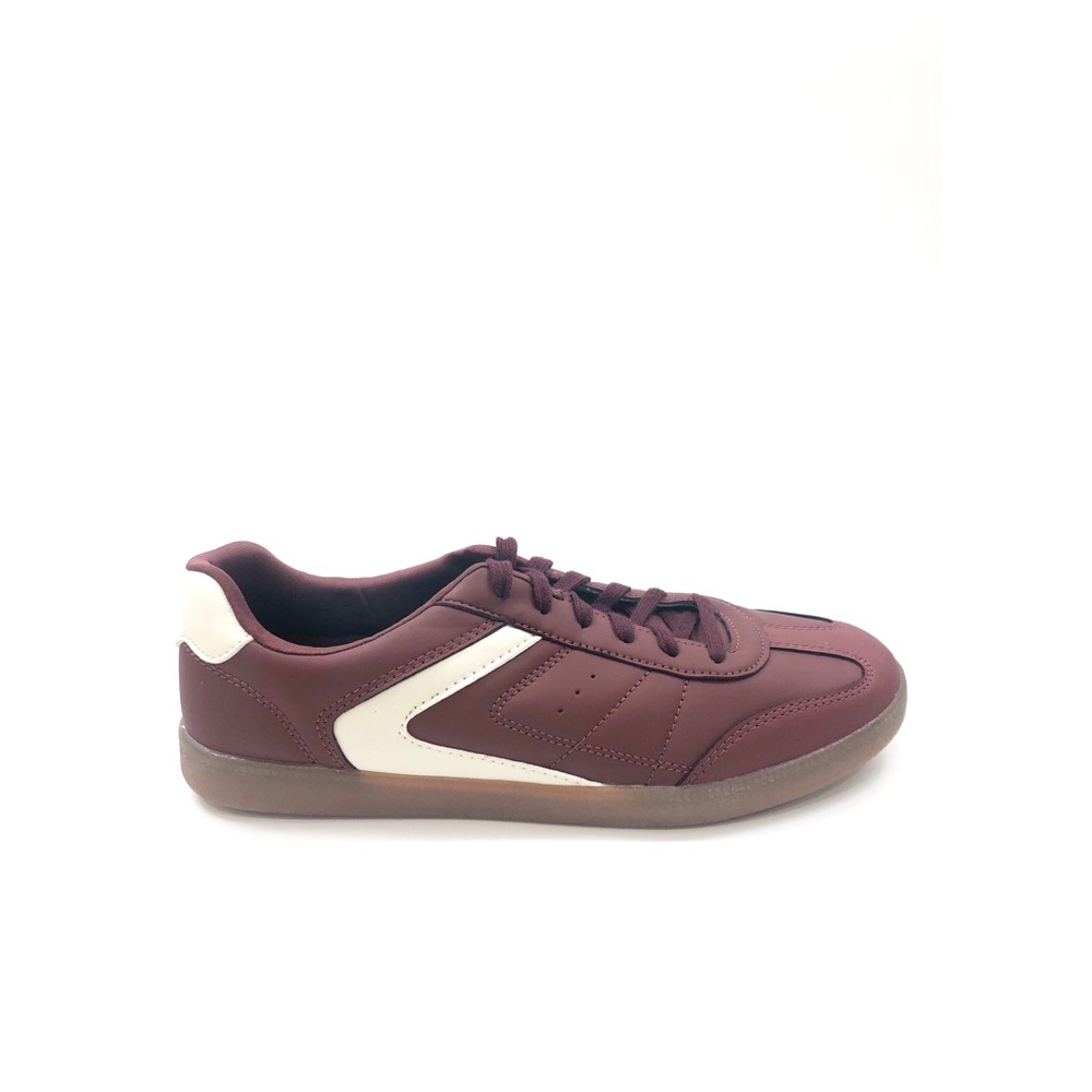 No Boundaries Men’s Sport Casual Sneakers Low Top Memory Foam Dark Red 7.5 ($)